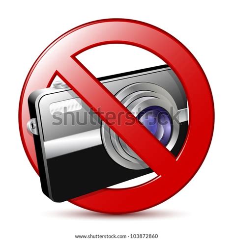 No Photography Sign Vector Illustration Stock Vector (Royalty Free) 103872860