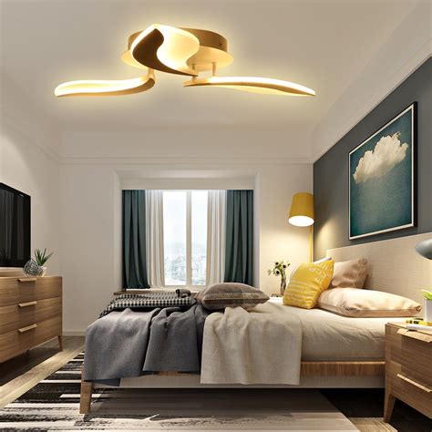 Modern Crystal LED Ceiling Light Lamp Chandelier Lighting, 3 Blade Hanging Lamp Living Room ...