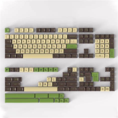 Matcha Cocoa ABS ANSI&ISO Keycaps Set SA Profile – KeyGeak