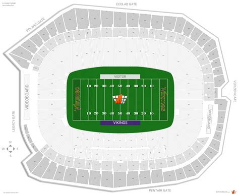 Target Field Seating Chart With Rows And Seat Numbers | Two Birds Home