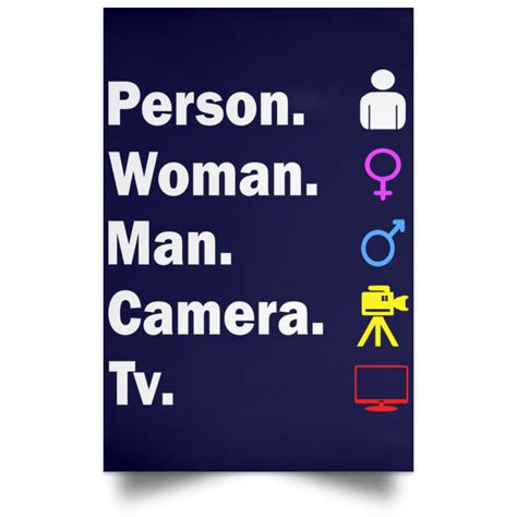 Person Woman Man Camera Tv poster, canvas