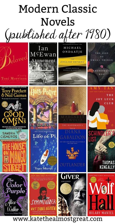 17 Modern Classic Novels | Kate the (Almost) Great, Boston Lifestyle Blog | Classic literature ...