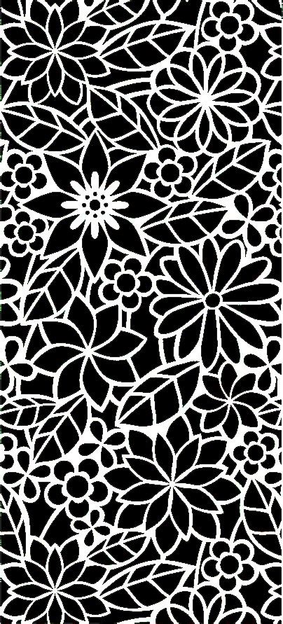 Abstract Floral Pattern DXF File Free Download - 3axis.co