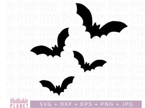 Set of Bats Svg Bat Svg Dxf Eps Png Bat Png Halloween | Etsy Canada