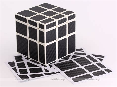 z puzzle Carbon Fiber Stickers for 333 Mirror cube [ZiiCube.com]