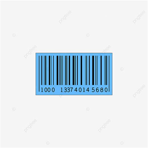 Barcode Sticker Vector Art PNG, Barcode Medium Size Blue Sticker Transparent Png Vector Ai ...