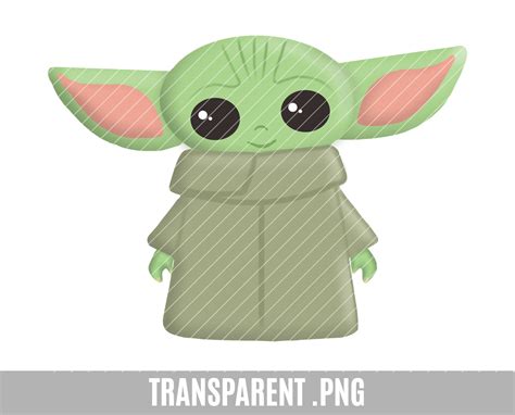 Baby Yoda Clip Art png transparente baby yoda lindo - Etsy España