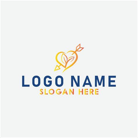 Heart love logo design with vector format. 14275293 Vector Art at Vecteezy