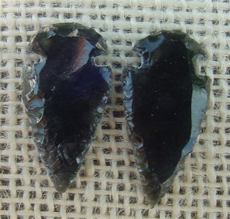 Obsidian Arrowheads Spearheads