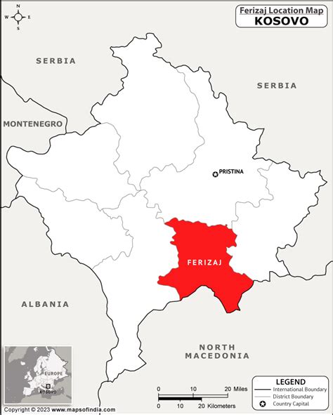 Ferizaj, Google Map, Kosovo | Google Map of Ferizaj Satellite View