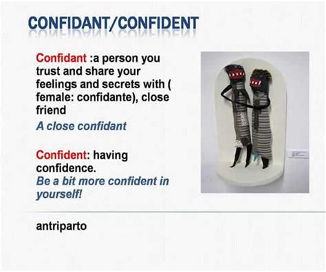 Confidant vs Confident - Using and Difference - Vocabulary Home