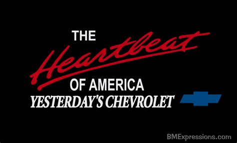 Chevy Heartbeat of America Yesterday's CHEVROLET 3 COLORED Vinyl Decal Sticker | eBay