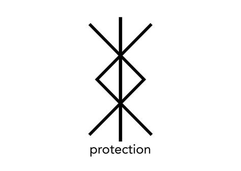 Norse symbol for protection, Nordic viking bind rune magic script tattoo, mystical logo sign ...