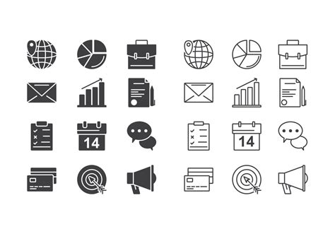 Business Icons Vector 138837 Art vectoriel chez Vecteezy