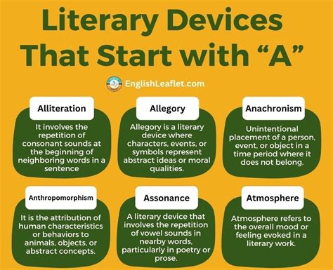 23 Literary Devices That Start with A - EnglishLeaflet