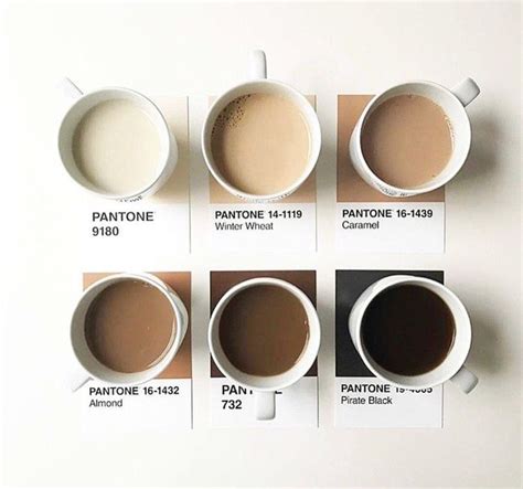 Coffee pantone mood board | Kleur inspiratie, Kleurencombies, Koffie