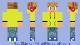 boy with blonde hair and blue eyes Minecraft Skin