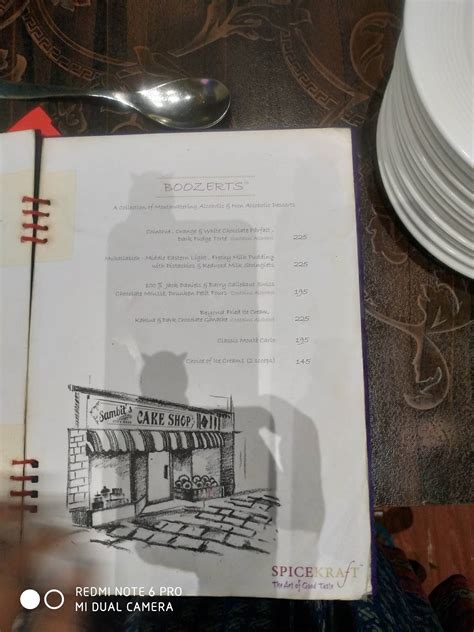 Menu at Spice Kraft, Kolkata