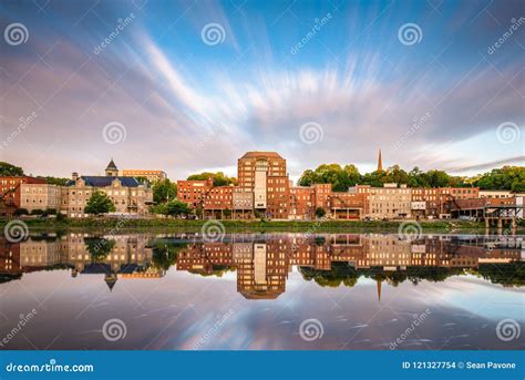 Augusta, Maine, USA stock photo. Image of augusta, reflection - 121327754