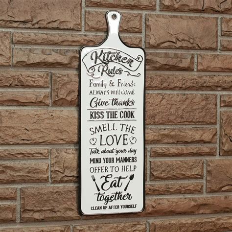 Kitchen Rules Sign – The Home Emporium