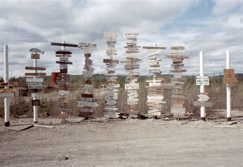 Photos of the Signpost Forest at Watson Lake, Yukon