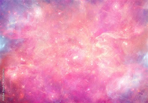 Abstract smooth unique pink nebula galaxy artwork background Stock ...