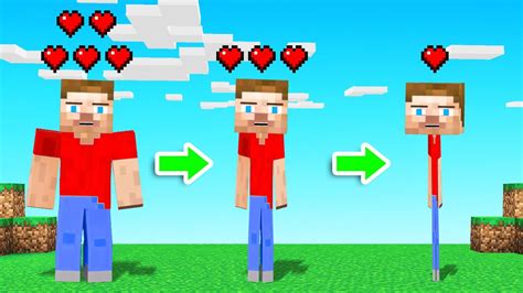 MINECRAFT But MOVING Makes You SKINNY! (stick figure) - YouTube