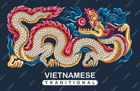 Premium Vector | Vietnamese traditional decoration, Vietnamese dragon ...