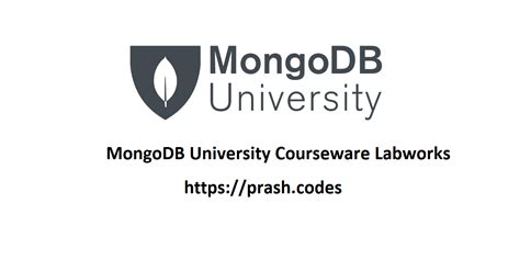 GitHub - ip11/MongoDB_University: MongoDB University : M001: MongoDB ...