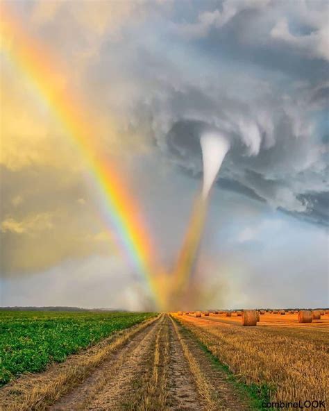 What happens when a tornado meets a rainbow#aestheticpics #meets # ...