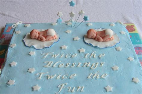 Baby Shower Cakes Twin Girls / Twin Baby Shower Cake - cake by CakeyCake - CakesDecor / For more ...