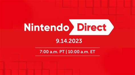 Nintendo Direct Announced For 14 September 2023 – NintendoSoup