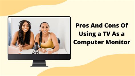 Pros And Cons Of Using a TV As a Computer Monitor | TekClue