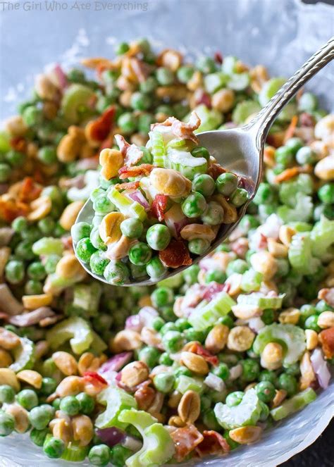 The Best Pea Salad Recipe (+VIDEO) - The Girl Who Ate Everything | Recipe | Pea salad recipes ...