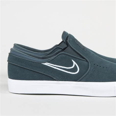 Nike SB Zoom Stefan Janoski Slip-On Deep Jungle/Barely Grey/White ...