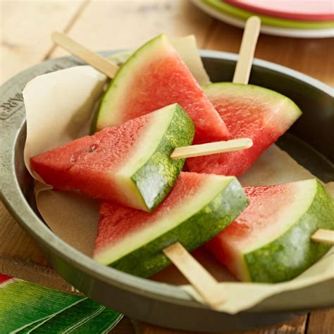 Watermelon Slice Popsicles - Watermelon Board