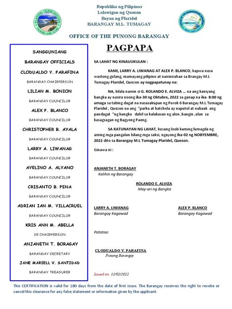 PAGPAPATUNAY BANGKA 01 ROLANDO ALVIZA Sample | PDF