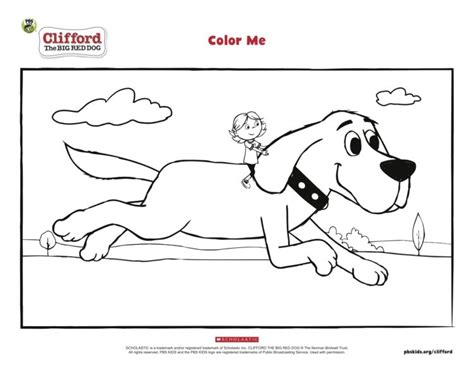 Clifford and Emily Elizabeth Coloring Page |… | PBS KIDS for Parents