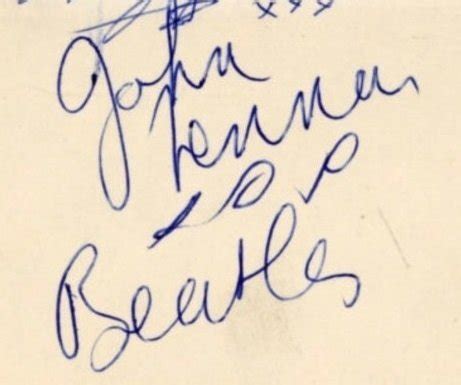 John Lennon Autographs and Autograph Examples - The Beatles