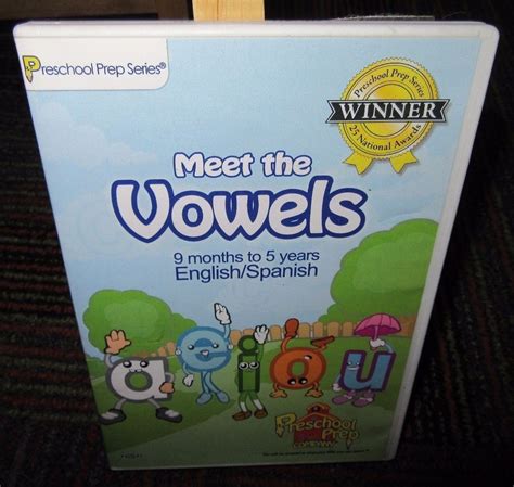 MEET THE VOWELS DVD, PRESCHOOL PREP COMPANY 9MO TO 5YRS, ENGLISH ...