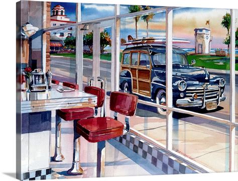 The Diner Wall Art, Canvas Prints, Framed Prints, Wall Peels | Great ...