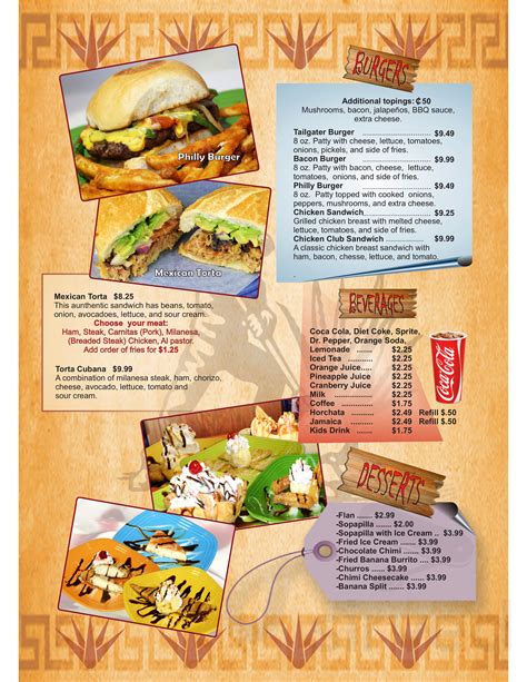 El Agave Mexican Grill menu in New Albany, Mississippi, USA