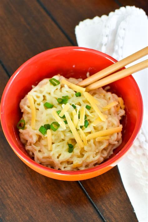 The Best Cheesy Ramen Noodles Recipe - Thyme For The Table