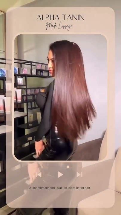 Silky hair with Alpha Tanin hair treatment #hairtreatment #foryou #fyp ...