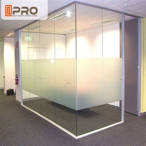 Soundproof Modern Office Partitions With Aluminum Alloy And Glass Door ...