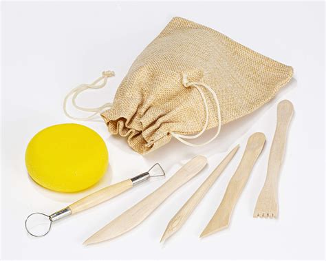 Pott'd™ Home Air-Dry Clay Pottery Kit for Beginners. Kit Includes: Air-Dry Clay, Tools, Paints ...