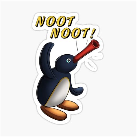 "Pingu Noot Noot" Sticker for Sale by pingoshop | Redbubble