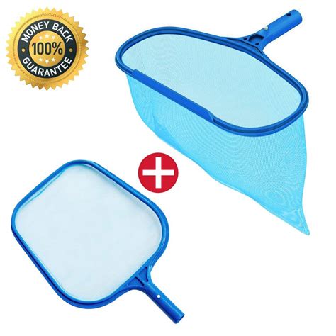 Amazon.com : KATEVO Swimming Pool Rake Nets Leaf Skimmer Net for Cleaning Swimming Pools, Set of ...