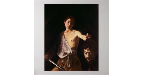 David and Goliath by Caravaggio in Rome - Poster | Zazzle