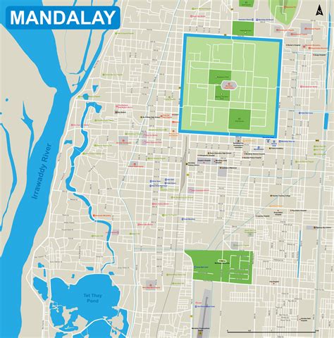 Large Mandalay Maps for Free Download and Print | High-Resolution and ...